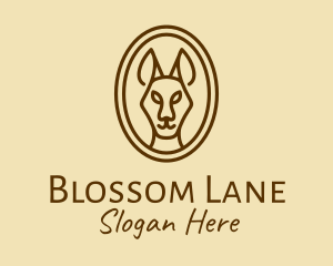 Australian Brown Kangaroo logo design