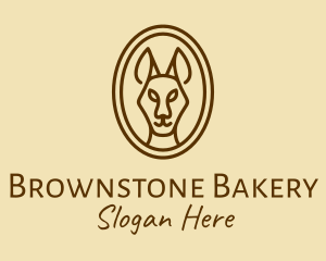 Australian Brown Kangaroo logo design