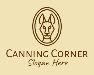 Australian Brown Kangaroo logo design