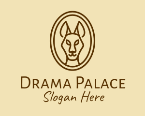 Australian Brown Kangaroo logo design