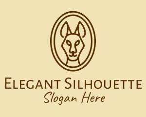 Australian Brown Kangaroo logo design