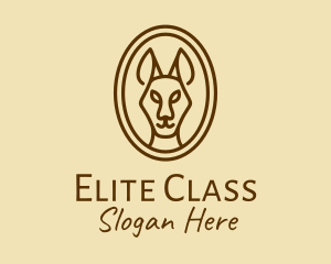 Australian Brown Kangaroo logo design