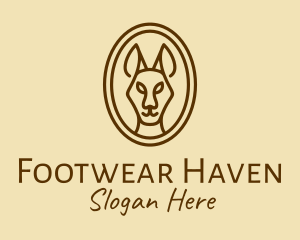 Australian Brown Kangaroo logo design