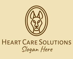 Australian Brown Kangaroo logo design