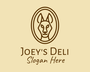 Joey - Australian Brown Kangaroo logo design