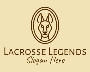 Australian Brown Kangaroo logo design