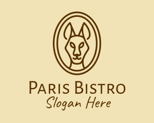 Australian Brown Kangaroo logo design