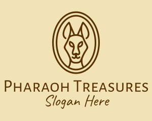 Australian Brown Kangaroo logo design