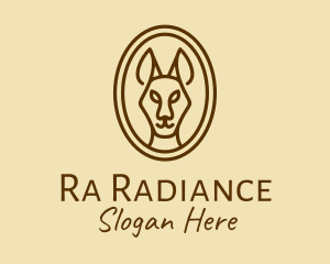 Australian Brown Kangaroo logo design