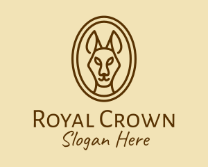 Australian Brown Kangaroo logo design