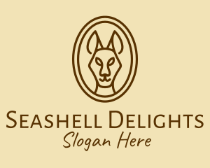 Australian Brown Kangaroo logo design