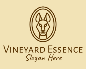 Australian Brown Kangaroo logo design