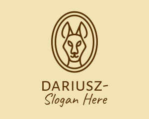 Safari Park - Australian Brown Kangaroo logo design