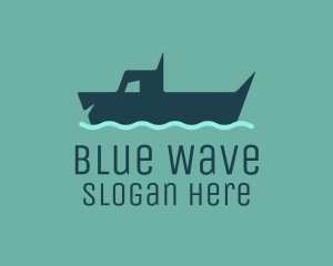 Blue Dog Swimming logo design