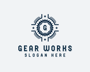 Industrial Mechanic Gear logo design