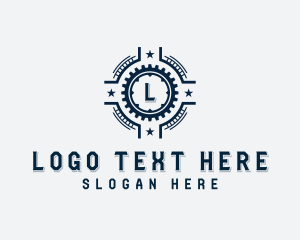 Blacksmith Tong - Industrial Mechanic Gear logo design