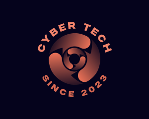 Cyber - AI Cyber Software logo design