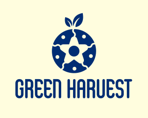 Cultivation - Organic Blueberry Star logo design