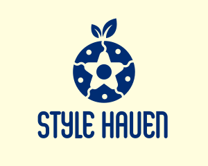 Supermarket - Organic Blueberry Star logo design