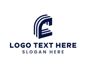 Concrete Block Construction Logo