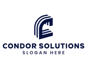 Concrete Block Construction logo design