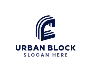 Block - Concrete Block Construction logo design