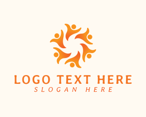Orange - Sun People Group logo design