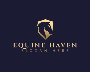 Horse Shield Equine logo design