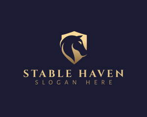 Horse Shield Equine logo design