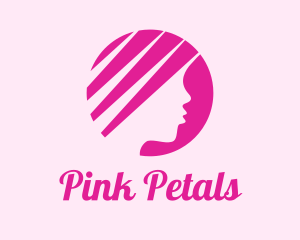 Pink Beautiful Woman logo design