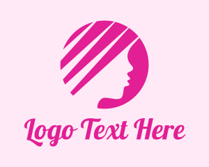 Girl - Pink Beautiful Woman logo design