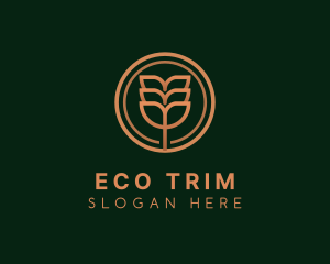 Eco Plant Leaves logo design