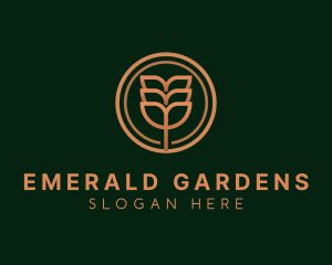 Eco Plant Leaves logo design