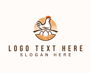 Poultry Chicken Egg Logo