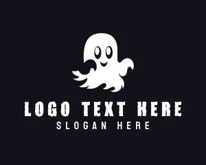 Cartoon - Haunted Spirit Ghost logo design