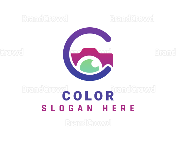 Purple Letter C Photography Logo
