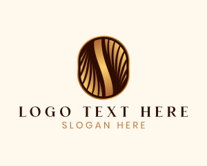 Waves - Elegant Coffee Bean logo design