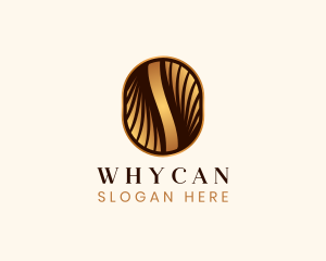 Elegant Coffee Bean  Logo