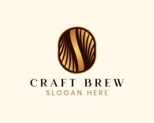 Brewed - Elegant Coffee Bean logo design