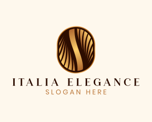 Elegant Coffee Bean Cafe logo design