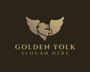 Golden Lion Wings logo design