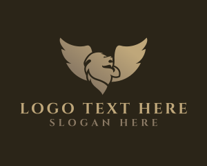 Golden - Golden Lion Wings logo design