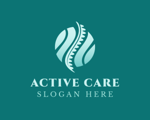 Physiotherapy - Spinal Cord Medical Treatment logo design