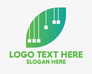 Programming - Modern Tech Leaf logo design