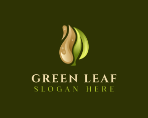 Organic Leaf Oil logo design