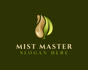 Humidifier - Organic Leaf Oil logo design