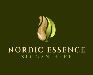 Organic Leaf Oil logo design