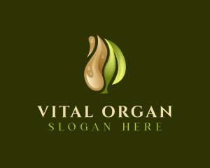 Organic Leaf Oil logo design