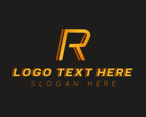 Premium Car Racing Letter R logo design