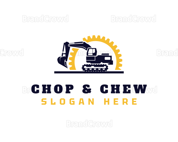 Excavator Gear Contractor Logo